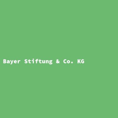 Hersteller: Bayer Stiftung &amp; Co. KG