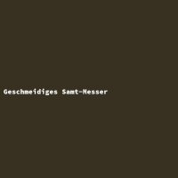 Geschmeidiges Samt-Messer