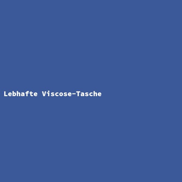 Lebhafte Viscose-Tasche