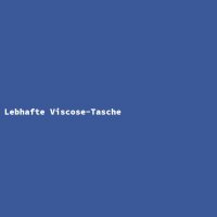 Lebhafte Viscose-Tasche
