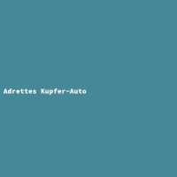 Adrettes Kupfer-Auto