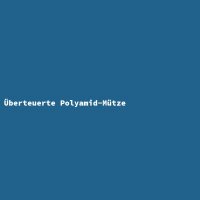 &Uuml;berteuerte Polyamid-M&uuml;tze