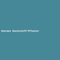 Enormes Kunststoff-Pflaster