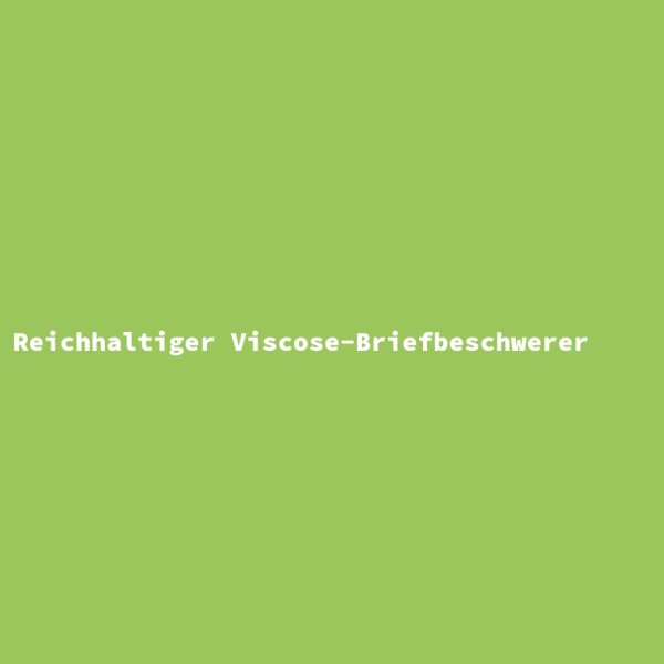 Reichhaltiger Viscose-Briefbeschwerer