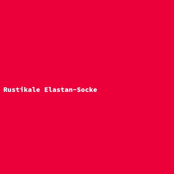 Rustikale Elastan-Socke