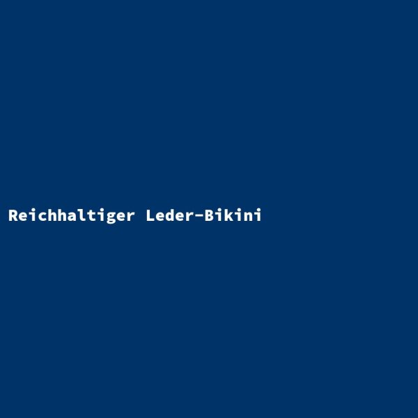 Reichhaltiger Leder-Bikini