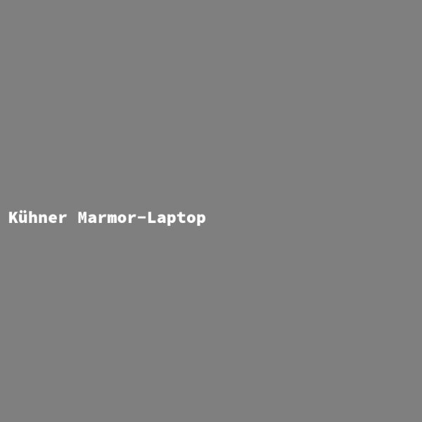 K&uuml;hner Marmor-Laptop
