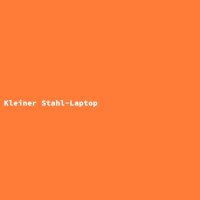 Kleiner Stahl-Laptop
