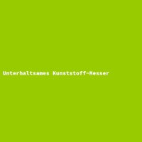 Unterhaltsames Kunststoff-Messer