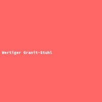 Wertiger Granit-Stuhl