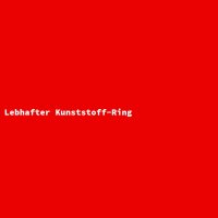 Lebhafter Kunststoff-Ring