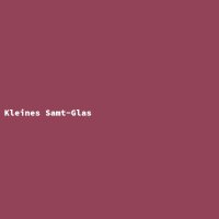 Kleines Samt-Glas