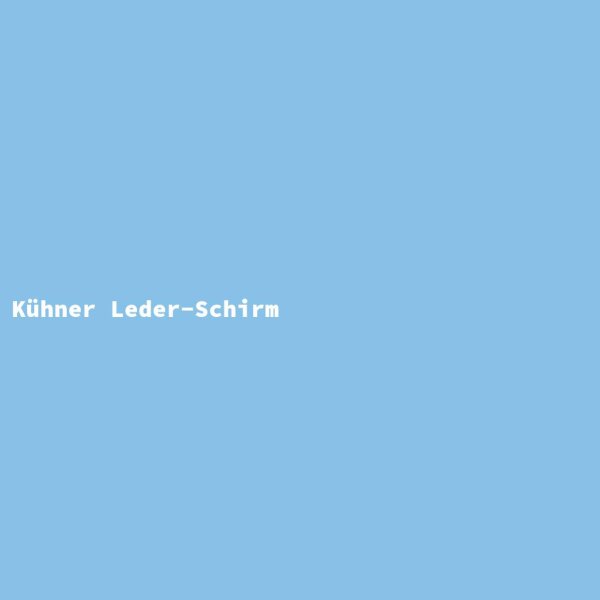 K&uuml;hner Leder-Schirm