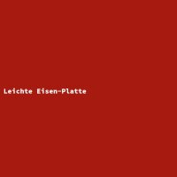 Leichte Eisen-Platte