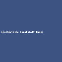 Geschmeidige Kunststoff-Kanne
