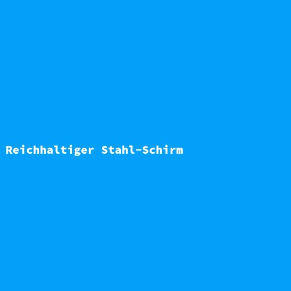 Reichhaltiger Stahl-Schirm