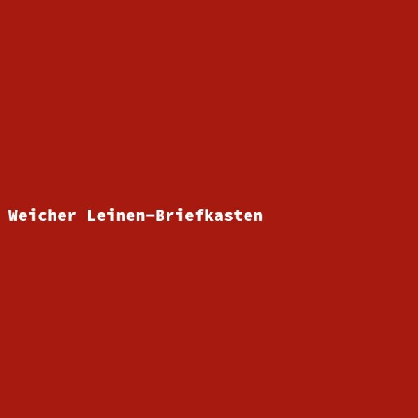 Weicher Leinen-Briefkasten