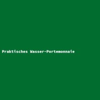 Praktisches Wasser-Portemonnaie