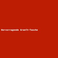 Hervorragende Granit-Tasche