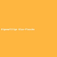 Eigenwillige Glas-Flasche