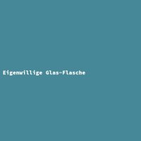 Eigenwillige Glas-Flasche