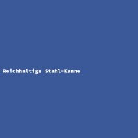 Reichhaltige Stahl-Kanne