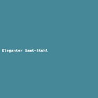 Eleganter Samt-Stuhl