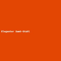 Eleganter Samt-Stuhl