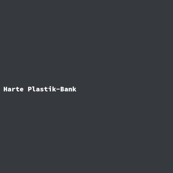 Hard Plastic Bench